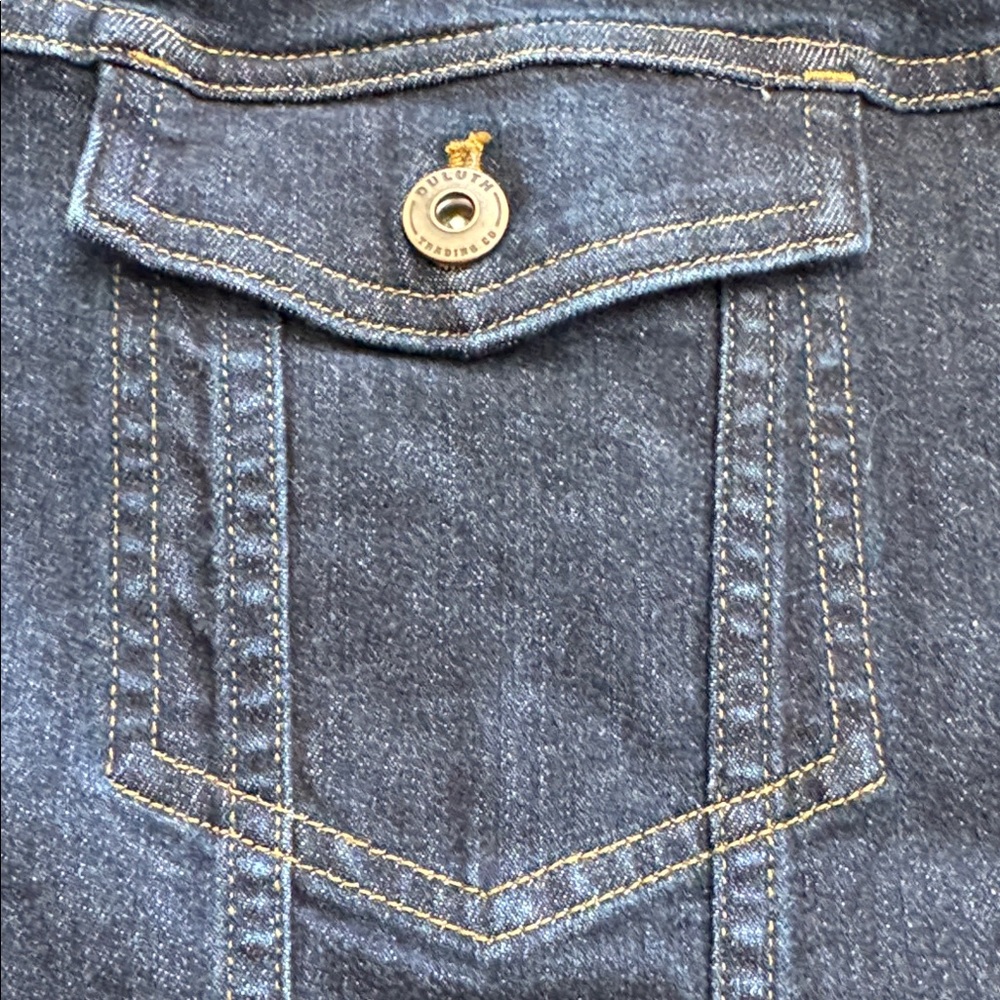 Duluth Trading Co Deep Blue Denim Jacket - Picture 3 of 10